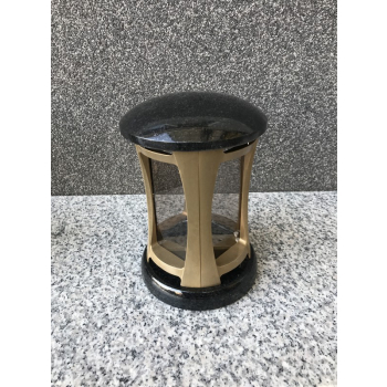 Lantern no PGA08<br />Height: 22 cm.<br />Granite: Swedish Black