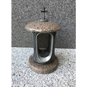 Lantern no PGL02<br />Height: 28 cm.<br />Granite: Bohus Red