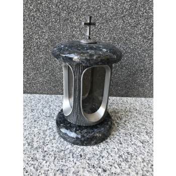 Lantern no PGL06<br />Height: 28 cm.<br />Granite: Labrador Blue