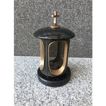 Lantern no PGL08Height: 28 cm.Granite: Swedish Black