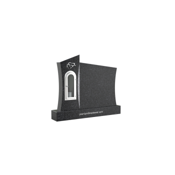 Gravestone PG025<br />Dimensions: 75x60 cm<br />Granite: Swedish black