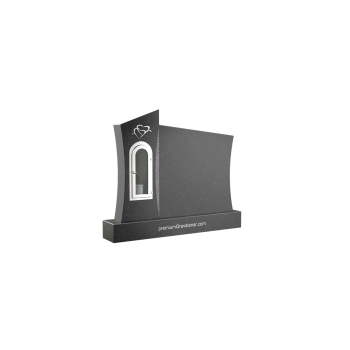 Gravestone PG025<br />Dimensions: 75x60 cm<br />Granite: Swedish black