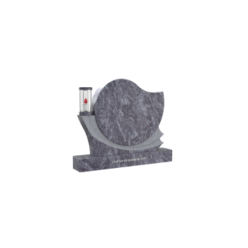 Gravestone PG026<br />Dimensions: 75x60 cm<br />Granite: Hallandia