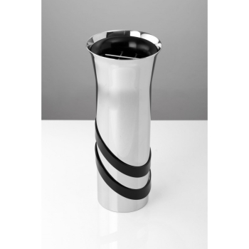 Vase no 410Height: 26 cm.Material: Stainless steel