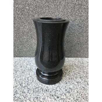 Vase no PGW08Height: 28 cm.Granite: Swedish Black